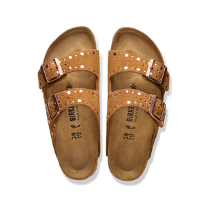 Birkenstock Arizona Rivet Border Mink כפכפי בירקנשטוק אריזונה ריבט לנשים