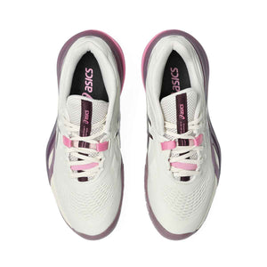 Asics Gel Resolution X Women Soft Oat Dark Aubergine נעלי טניס ג`ל רזולושיין לנשים