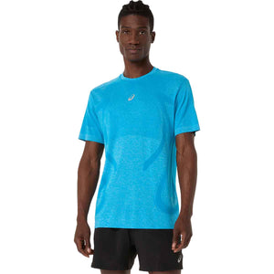 Asics Road Seamless SS Top Men Aegean Blue Sky חולצת ריצה לגברים