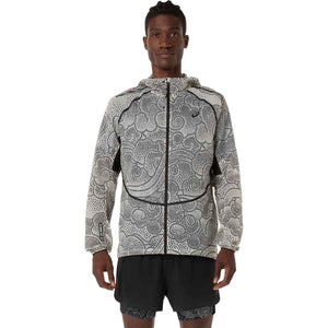 Asics Limited Series Wind Breaker Jacket Men Black Cream ג'קט ריצה לגברים