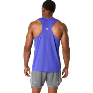 Asics Road Fade Singlet Men Cobalt Burst Illuminate Green גופיית ריצה לגבר אסיקס