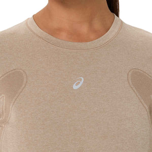 Asics Road Seamless LS Top Women Greige חולצת ריצה לנשים