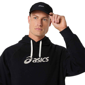 Asics Logo Fleece Hoodie Men Performance Black ג'קט אסיקס לגברים