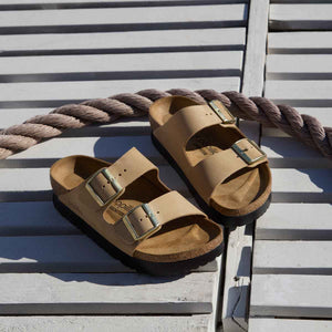 Birkenstock Arizona PAP Flex Platform Sandcastle כפכפי בירקנשטוק אריזונה סנד