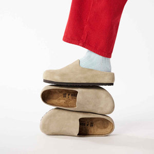 Birkenstock Amsterdam Wrapped Taupe כפכפי בירקנשטוק אמסטרדם טיופ