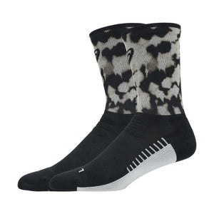 Asics Performance Run Crew Sock Unisex - Black Cream גרבי ריצה אסיקס