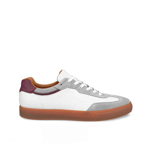 Ecco Soft 10 M Dove White Dark Ruby סניקרס אקו סופט 10 לגברים