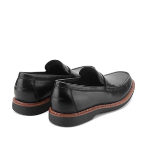 Rockport Men's Ledger Penny Loafers Black Leather נעלי מוקסין לגברים