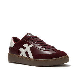 Fit Flop The Dash FF Sneaker T-Toe - Dark Merlot White סניקרס פיט פלופ נשים
