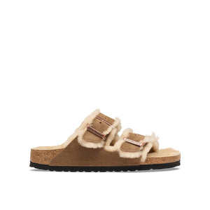 Birkenstock Arizona Shearling Dark Tea כפכפי בירקנשטוק אריזונה לנשים