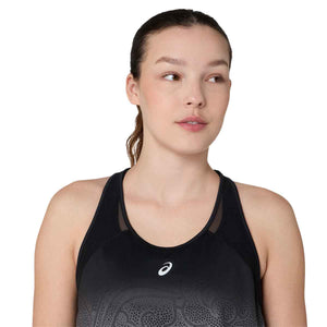 Asics 2012D429-001 Road Fade Tank Women Black Cream גופיית ריצה לנשים