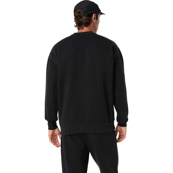 Asics Fleece Crew-Neck Top Relaxed Men Performance Black חולצה ארוכה לגברים
