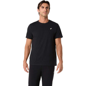 Asics Spiral Embroidery Tee Men Performance Black חולצת אסיקס לגברים