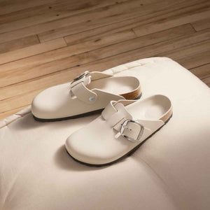 Birkenstock Boston Big Buckle Amalfi Oyster כפכפי בירקנשטוק בוסטון לנשים אויסטר
