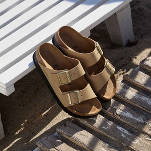 Birkenstock Arizona PAP Flex Platform Sandcastle כפכפי בירקנשטוק אריזונה סנד