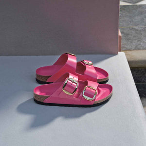 Birkenstock Arizona Big Buckle High Shine Fuchsia Tulip כפכפי בירקנשטוק אריזונה לנשים