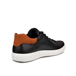 Ecco Soft 7 Black Cognac סניקרס גברים אקו