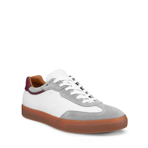 Ecco Soft 10 M Dove White Dark Ruby סניקרס אקו סופט 10 לגברים