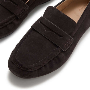 Fit Flop ADD-167 Delicato Soft Loafer Chocolate Brown מוקסין פיטפלופ לנשים