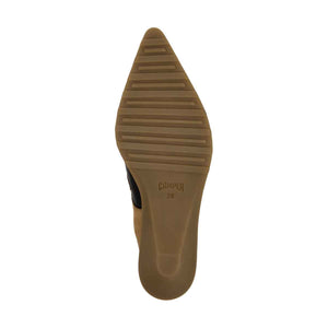 Camper Anita Brown Leather and Nubuck Semi-Open Shoes for Women נעלי קמפר לנשים