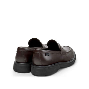 Camper Norman Brown Leather Shoes for Men נעלי מוקסין קמפר לגברים