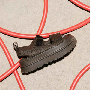 UGG GoldenGlow Embossed Dense Smoke סנדלי גולדנגלואו לנשים