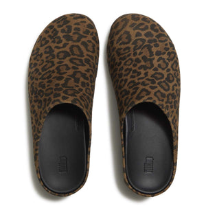 Fit Flop Shuv Leopard Print - Tan Black כפכפי פיט פלופ לנשים