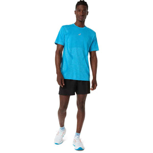 Asics Road Seamless SS Top Men Aegean Blue Sky חולצת ריצה לגברים