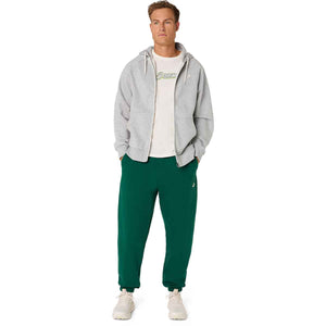 Asics Spiral Logo Fleece Relaxed Pant Men Jewel Green מכנסי אסיקס לגברים