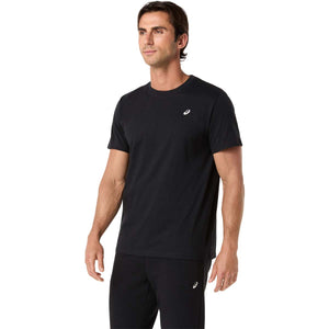 Asics Spiral Embroidery Tee Men Performance Black חולצת אסיקס לגברים