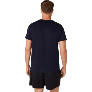 Asics Spiral Embroidery Tee Men Midnight חולצת אסיקס לגברים