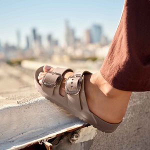 Birkenstock Arizona Big Buckle EVA Gray Taupe כפכפי בירקנשטוק אריזונה לנשים