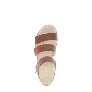 Gabor Brown Cognac platform sandal סנדלי נשים גאבור