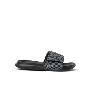 Reef Kids Salty Slide Black Swell Checker כפכפי ריף לילדים
