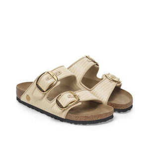 Birkenstock Arizona Big Buckle Raffia Naturale כפכפי בירקנשטוק אריזונה אבזם לנשים