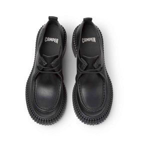 Camper Pix London Black Leather Shoes נעלי מוקסין קמפר לנשים