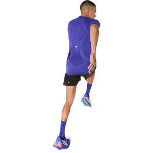 Asics Road Seamless SS Top Men Cobalt Burst Eggplant חולצת ריצה לגברים