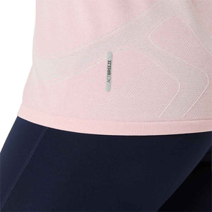 Asics Road Seamless SS Top Women Morganite Crystal Pink חולצת ריצה לנשים