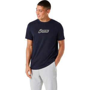 Asics Logo Graphic Tee Men Midnight חולצת אסיקס לגברים