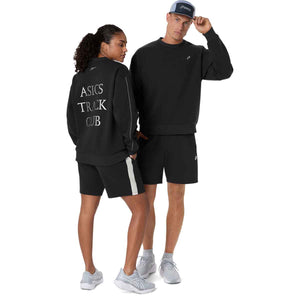 Asics Track Club Heritage Crew Neck Top Graphite Grey קפוצ'ון יוניסקס