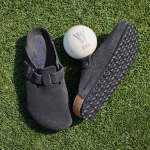 Birkenstock Boston BS Charcoal Tonal כפכפי בירקנשטוק בוסטון יוניסקס