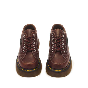 Dr. Martens Buzz 5-Eye Grizzly Leather Shoes Dark Brown נעלי ד"ר מרטנס לנשים