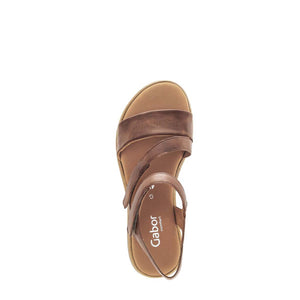 Gabor brown strappy sandal סנדלי גאבור לנשים