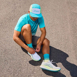 Asics Gel Kayano 33 Men White Energy Aqua נעלי ריצה ג`ל קיאנו 33 לגברים