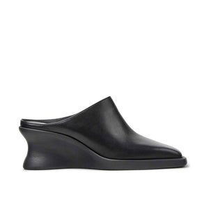 Camper Louise Black Leather Semi-Open Shoes for Women נעלי עקב קמפר לואיס לנשים