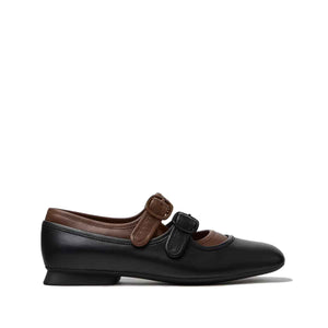 Camper Casi Myra Black Leather Ballerinas for Women נעלי מוקסין קמפר לנשים