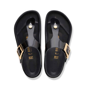 Birkenstock Gizeh Droplet Buckle High Shine Black כפכפי בירקנשטוק גיזה לנשים