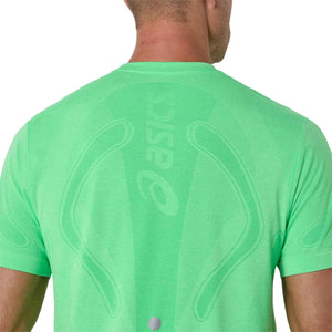 Asics Road Seamless SS Top Men Vital Green Illuminate Green חולצת ריצה לגברים