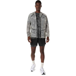 Asics Limited Series Wind Breaker Jacket Men Black Cream ג'קט ריצה לגברים