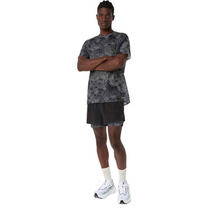 Asics Limited Series Metarun 4In 2-N-1 Short Men Black Cream מכנסי ריצה לגברים